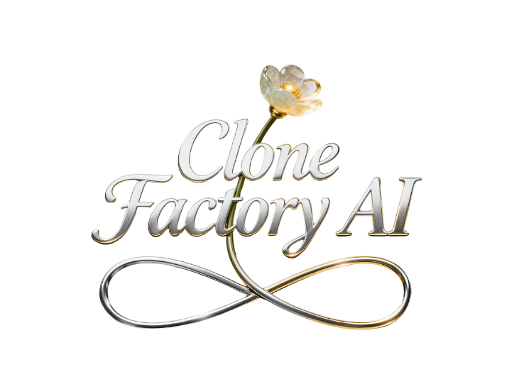 CloneFactoryAI Logo - AI Avatar and Digital Human Creation Company